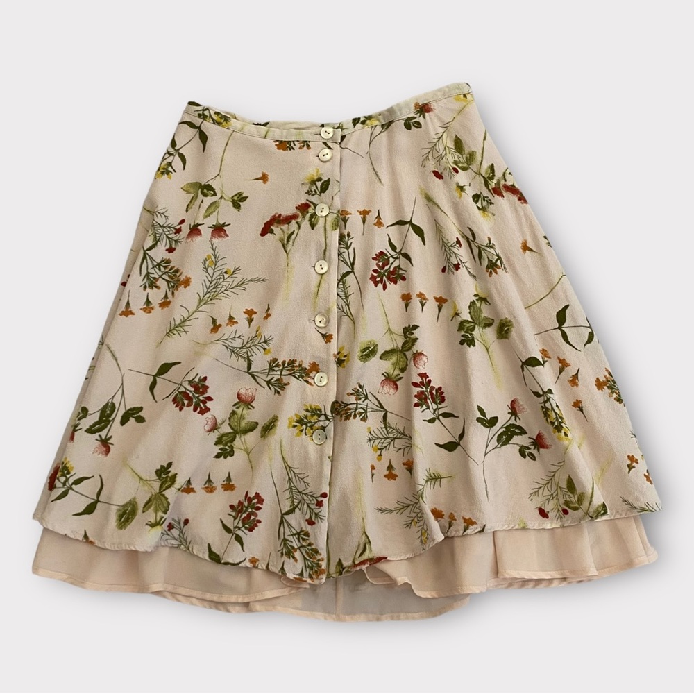 Maska Base Women’s Skirt XS Floral Italy Flowy Feminine Coquette Girl Dainty
